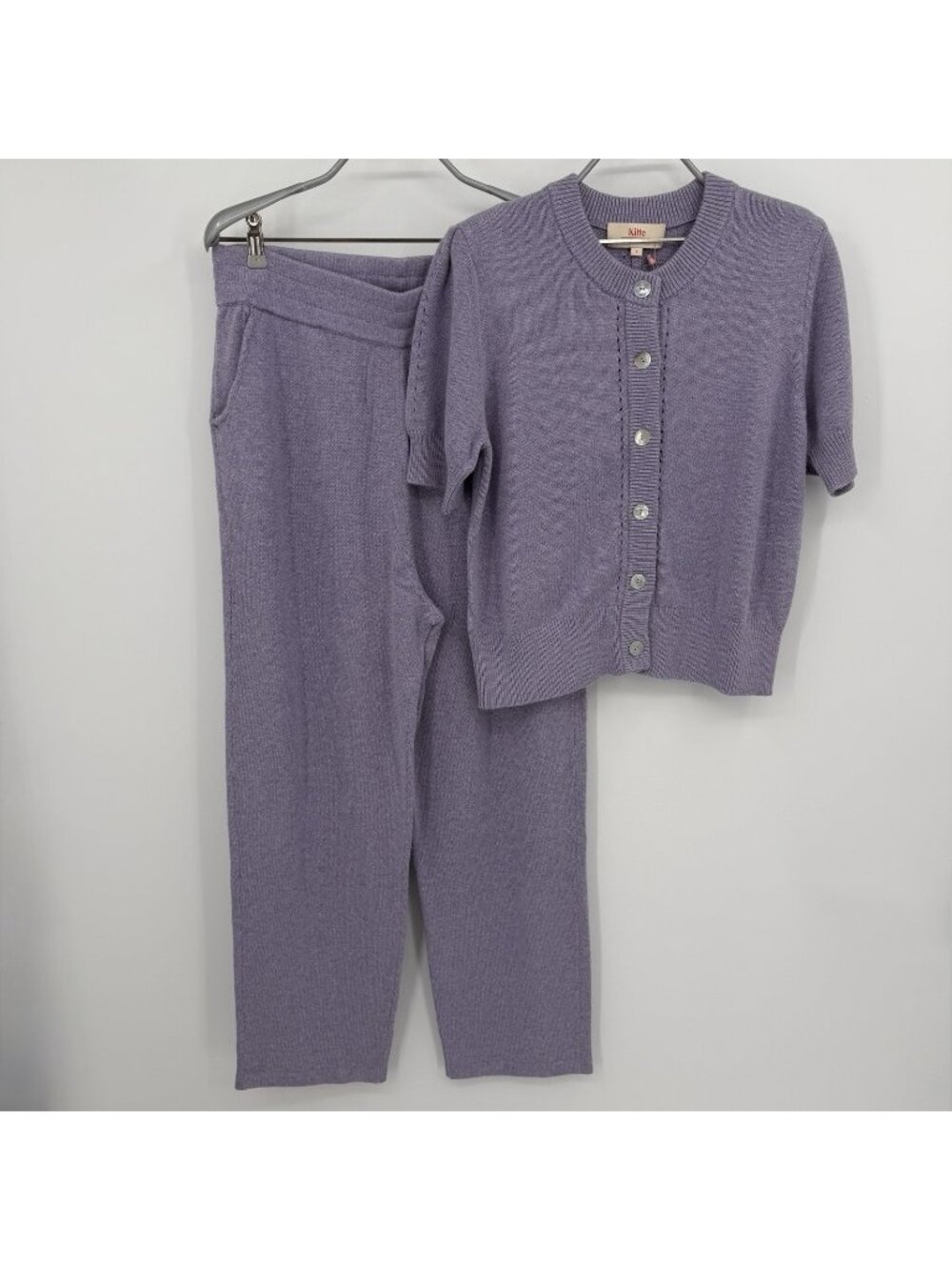 Kilte Collection Cotton-Cashmere Cardigan Sweater & Kay Pants Set size 3 L/XL